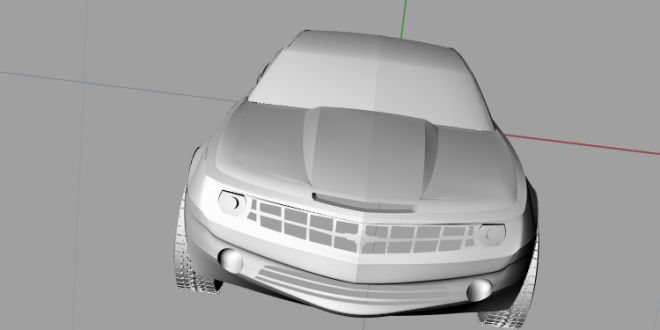 مدل سه بعدی خودرو کامارو