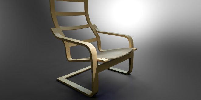 صندلی چوبی دانلود سه بعدی