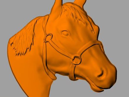 دانلود فایل اسکن سه بعدی سر اسب چوب