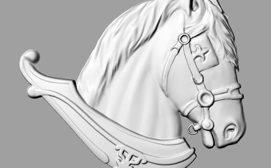 مدل سه بعدی سر اسب