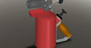 مدل سه بعدی مشعل گازی