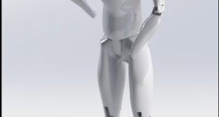 مدل سه بعدی بدن ربات انسان